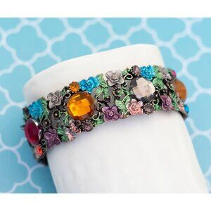 Vintage Elven Garden Elegant Bangle Bracelet 7 inch - R12